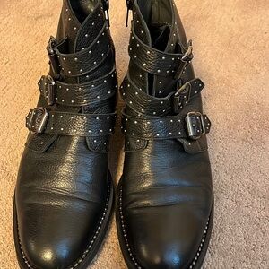 Napoleoni studded booties, size 40